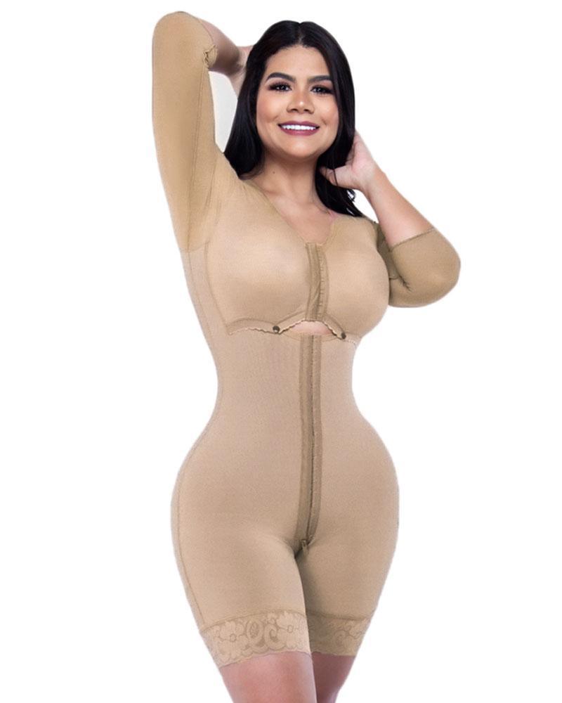 Hook Long Sleeve Women Shapewear Bra