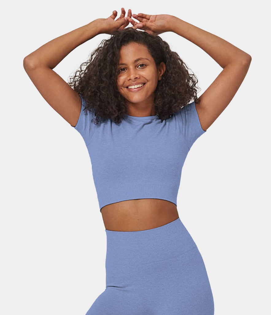 FLOW Seamless Cropped Sports Top