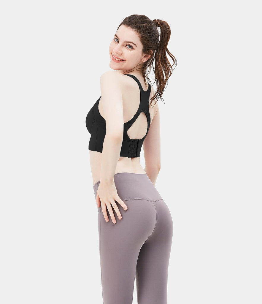 Bloom Neck Seamless Crisscross High Support Sports Bra