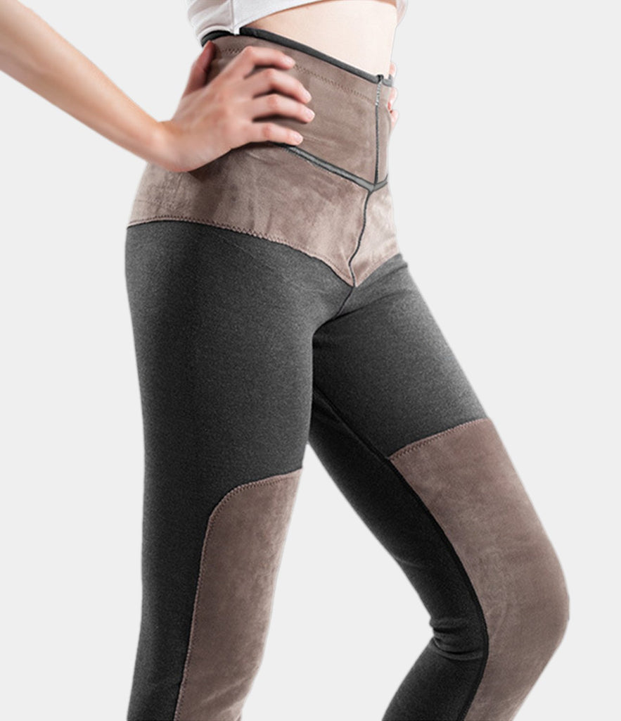 High Waisted Fleece Lined Warm Full Length Leggings