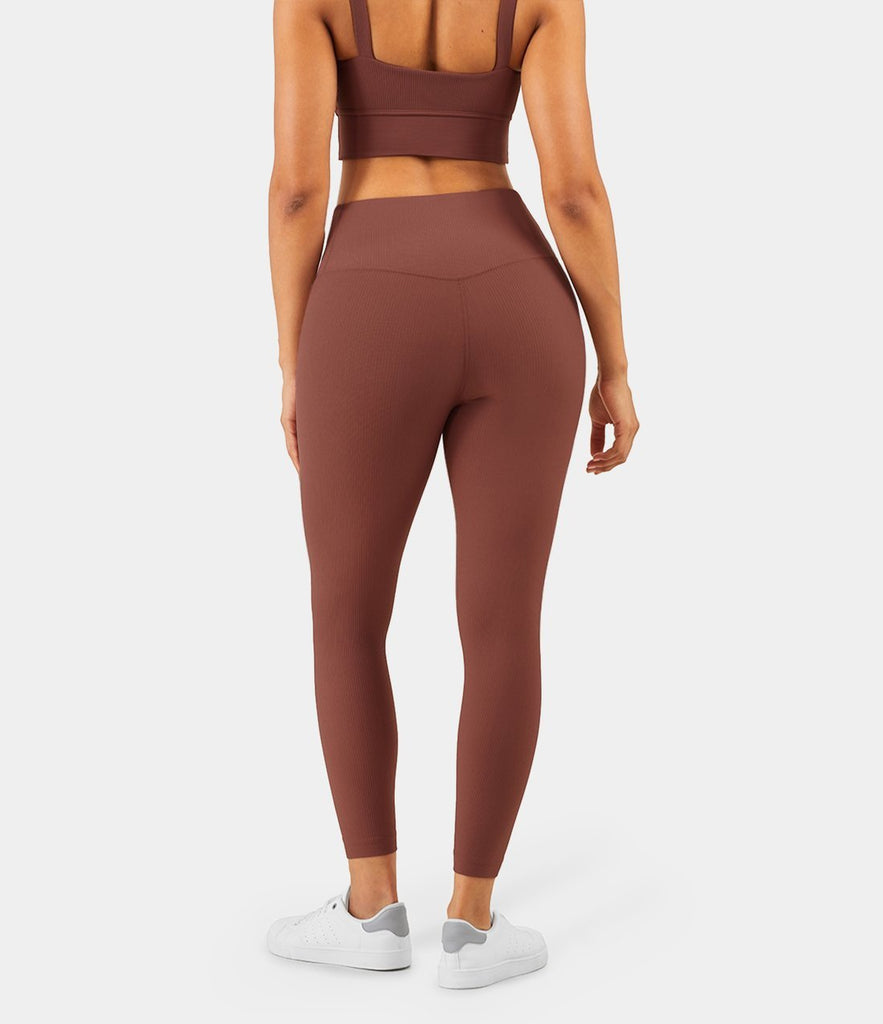 Bloom High Waisted Ribbed Leggings
