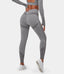 FLOW High Waisted Smile Design Seamless Full Length Leggings