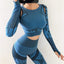 Hollow Camouflage Sports Slimming Suit