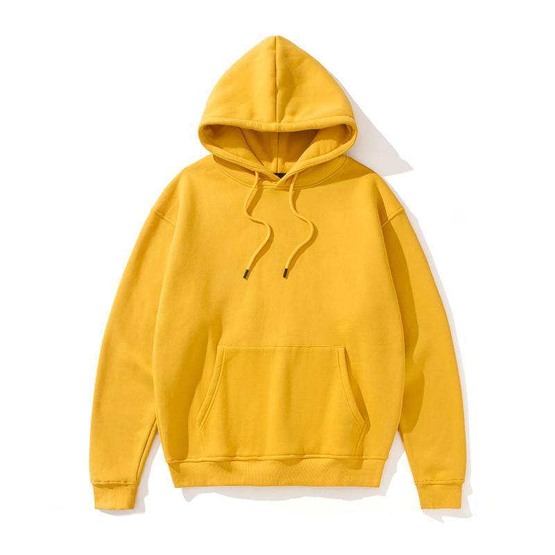 Solid Color Fleece Lined Hoodie