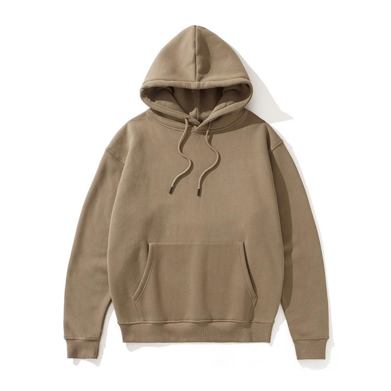 Solid Color Fleece Lined Hoodie