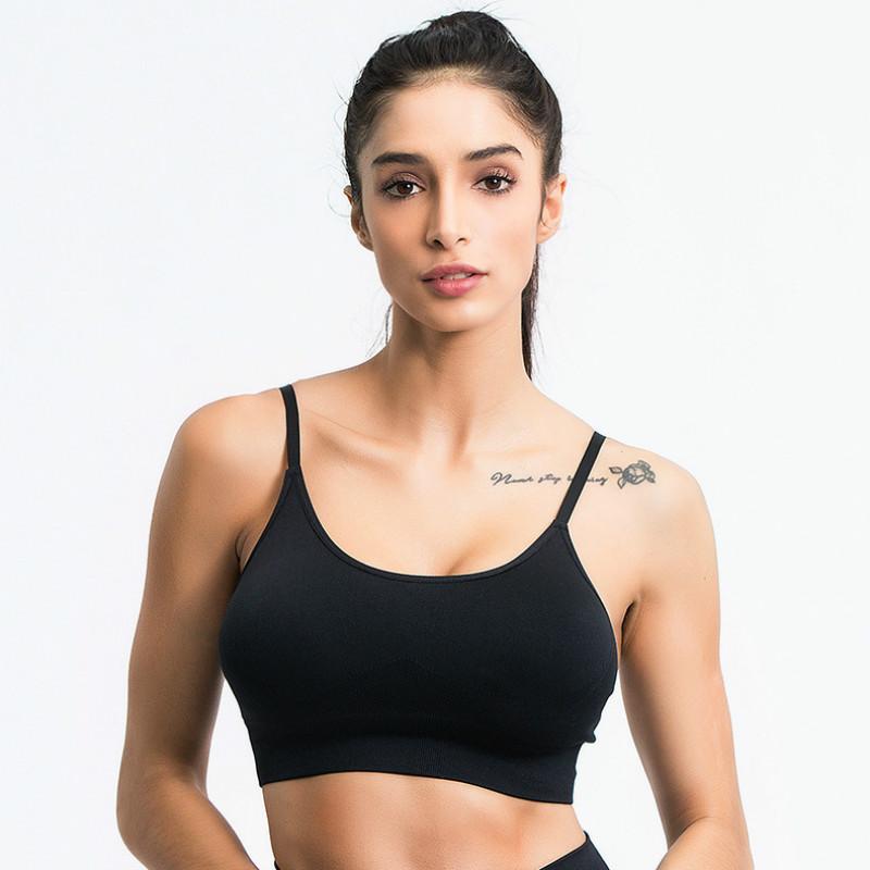 Letter Print Adjustable Sports Bra Shoulder Strap