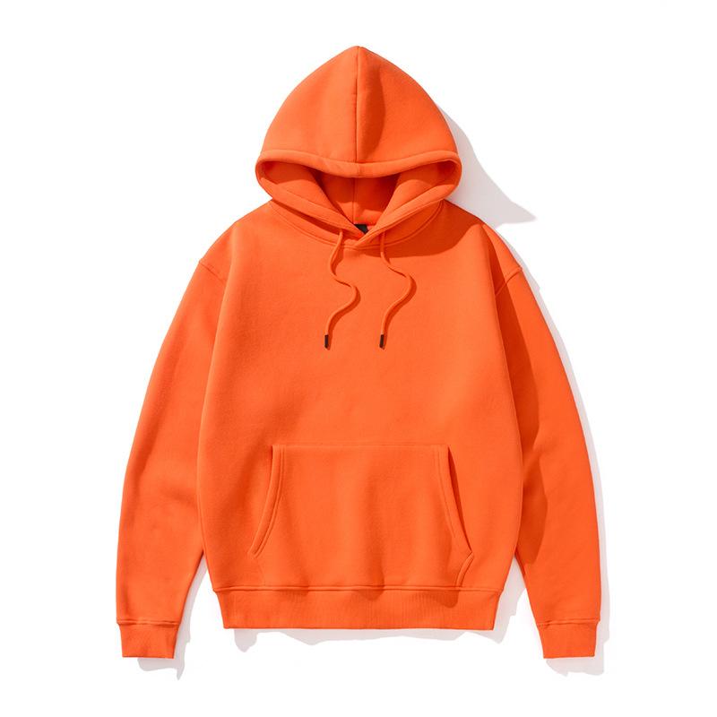 Solid Color Fleece Lined Hoodie