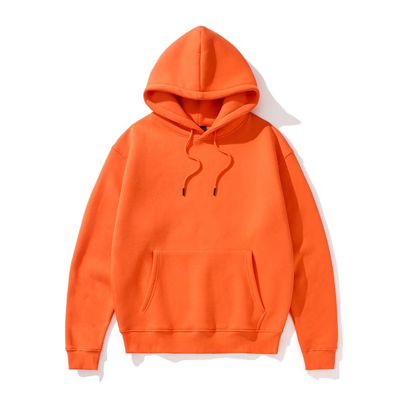 Solid Color Fleece Lined Hoodie