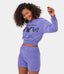 Locational Print Butterfly Sweatshirt Sweatpants Loungewear Set