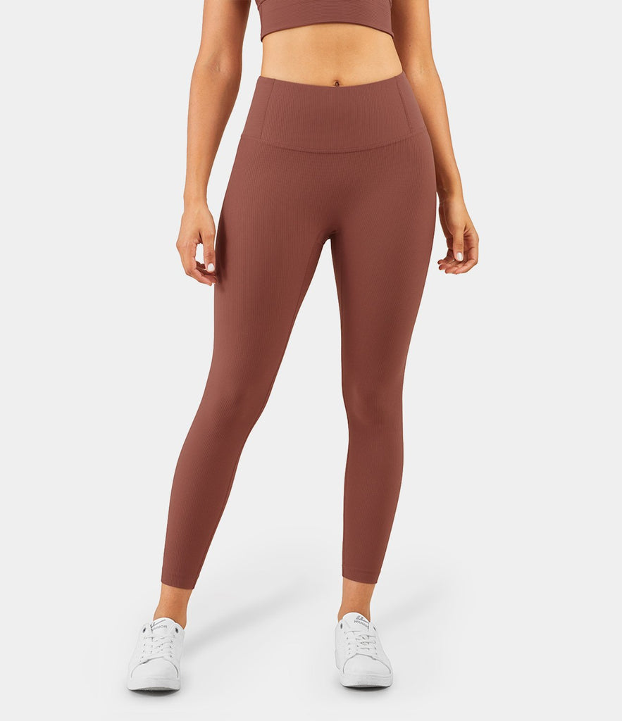 Bloom High Waisted Ribbed Leggings