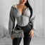 Zip Casual Solid Slim Corset Sport Hoodies