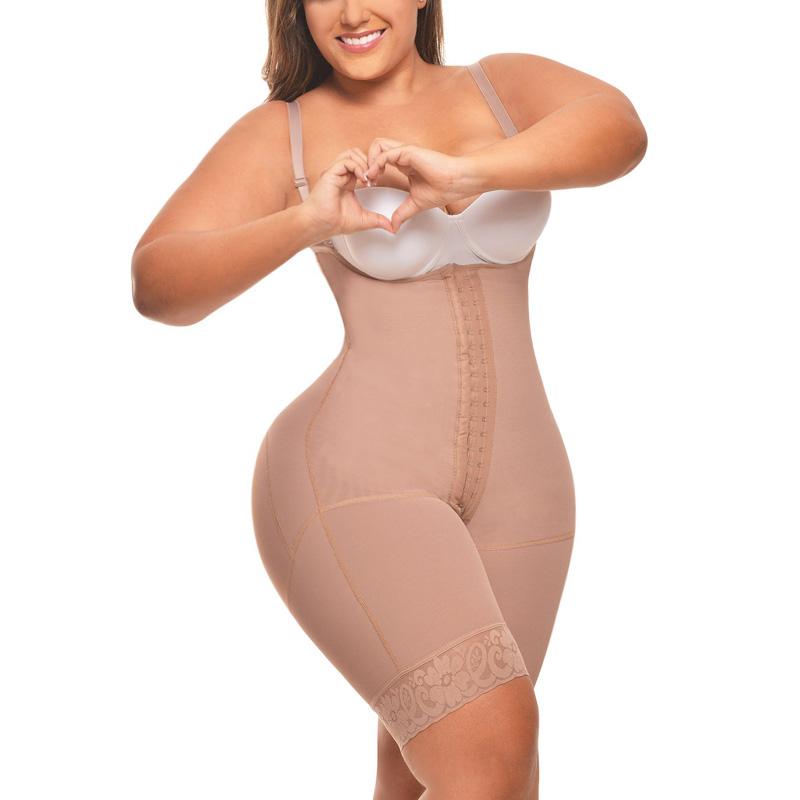 Women Bodysuit Shorts Covered Back Perineal Zipper