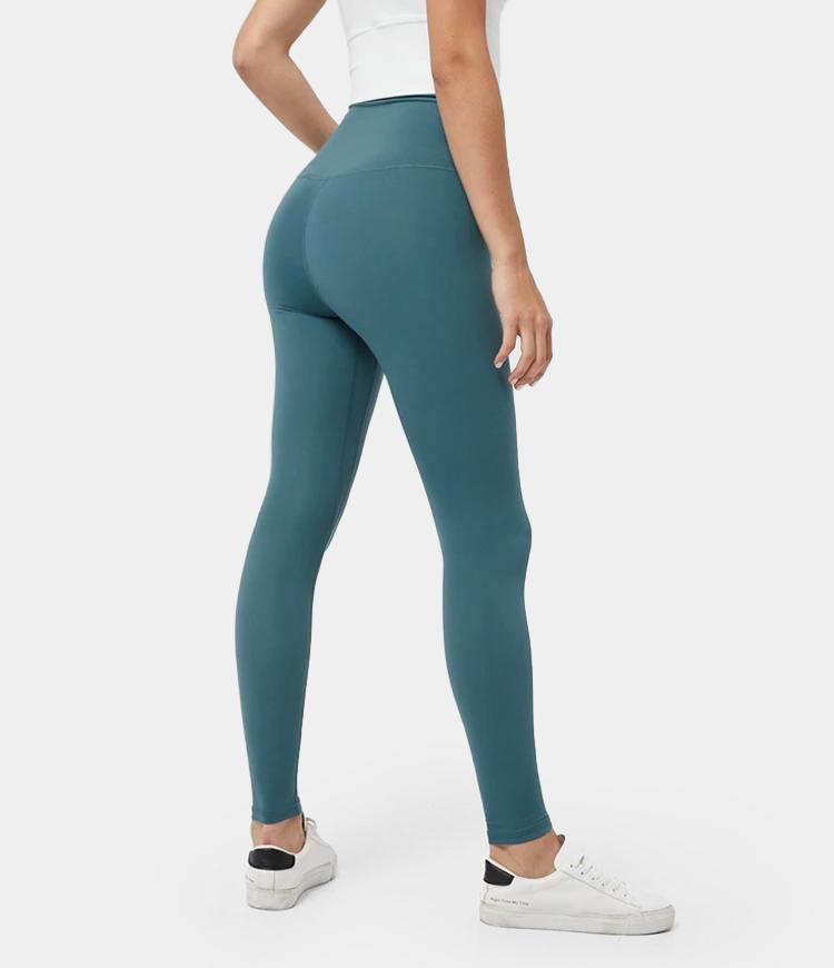 Super High Waisted Camo Waistband Pocket Leggings
