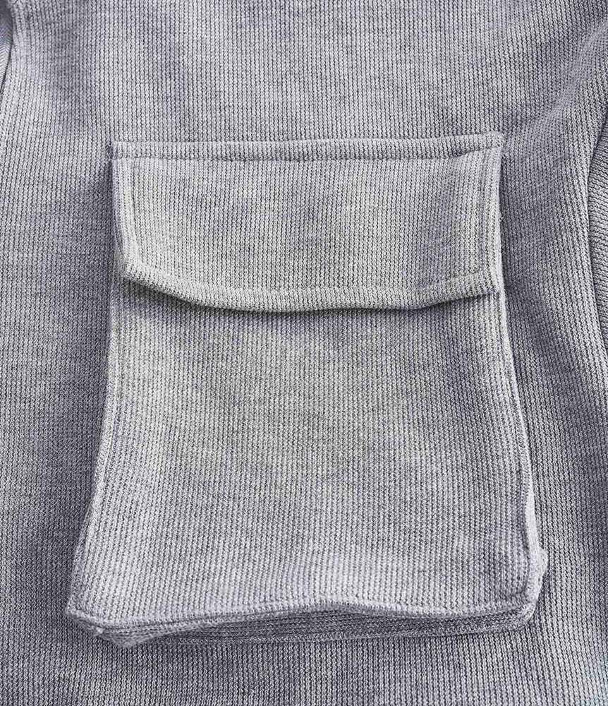 Zip Front Drawstring Multi Pocket Jacket