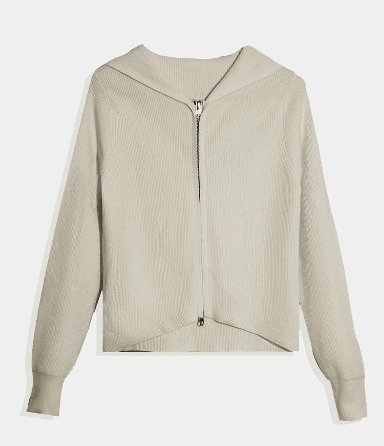 Solid Color Hooded Cardigan
