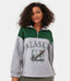 Half Zip Location Print Pullover Sweatshirt