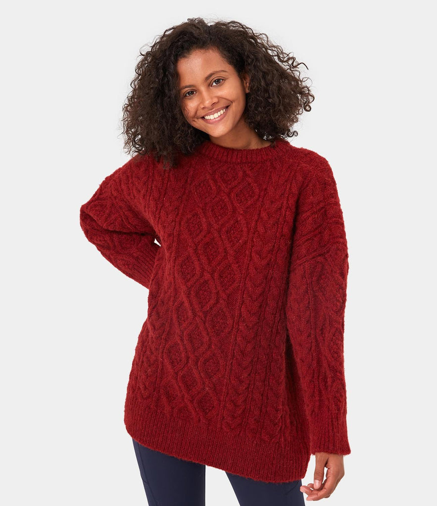 Longline Cable Knitted Sweater