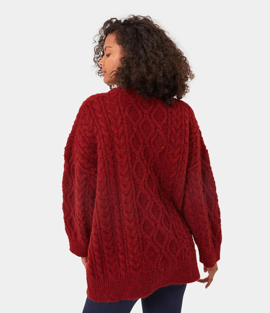 Longline Cable Knitted Sweater