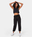 Drawstring Solid Color Capri Sweatpants