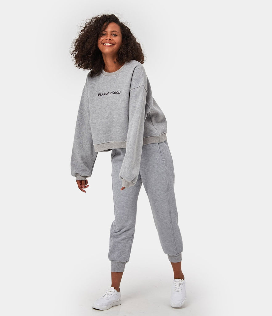 Drawstring Solid Color Capri Joggers