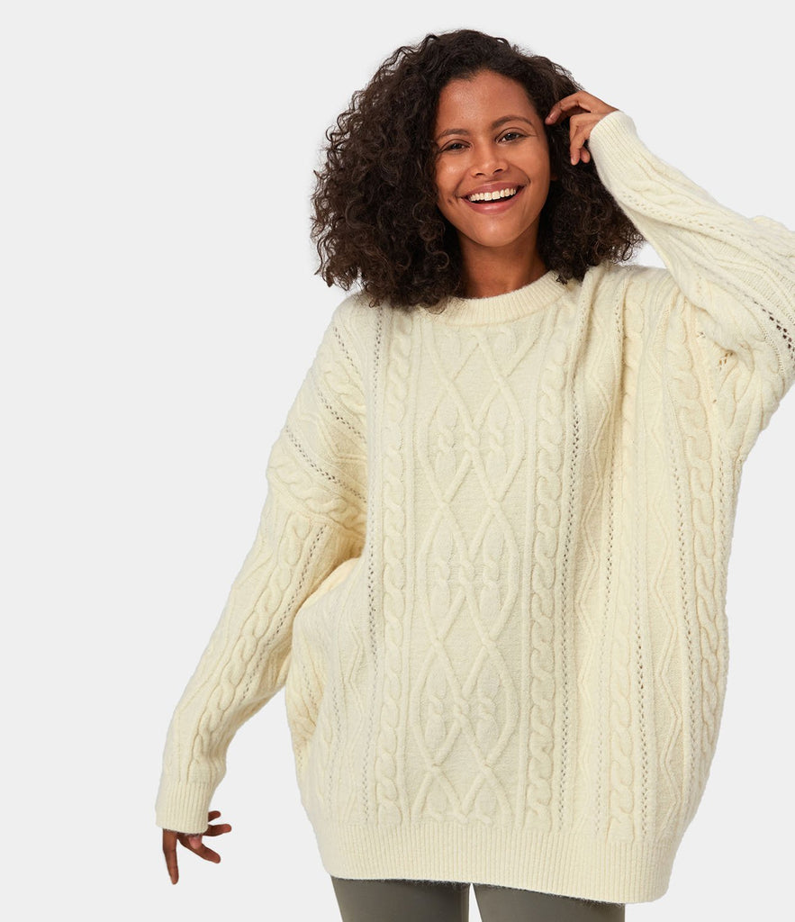 Longline Cable Knitted Sweater