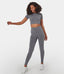 FLOW High Waisted Heathered Seamless Full Length Leggings