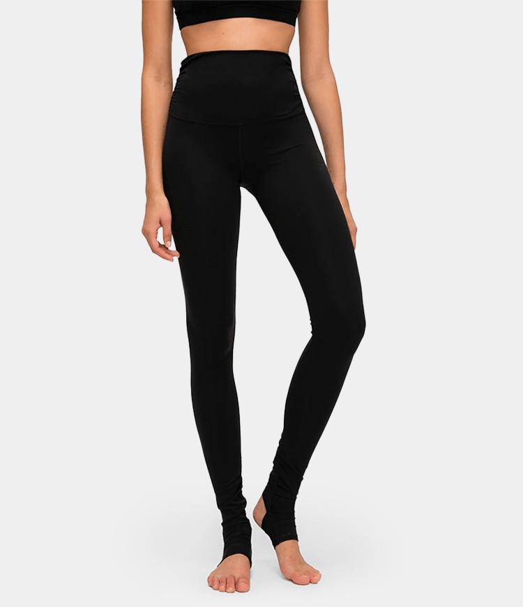 Super High Waisted Stirrup Full Length Leggings