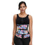 Rose Print Double Belts Waist Cincher 2.0 - Ayoshade
