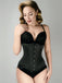 Long Line Expert Waist Training Underbust Corset Black